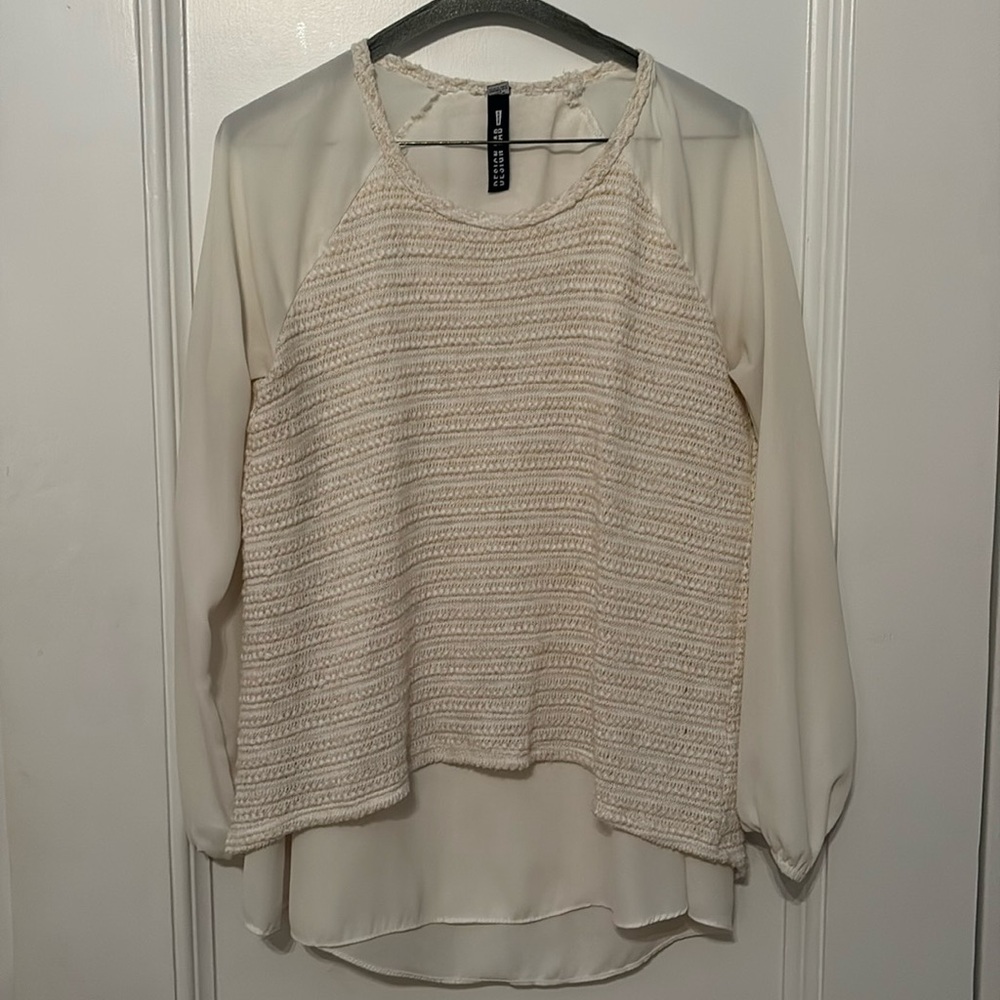 Cream Lord & Taylor Sweater